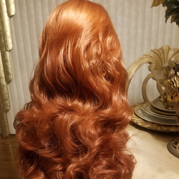 Copper Red Lace Front Wig main image 9